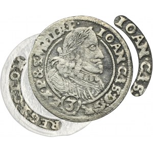 John II Casimir, 3 Kreuzer Oppeln 1658 - VERY RARE