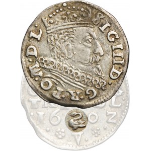 Sigismund III Vasa, 3 Groschen Vilinius 1602 - VERY RARE