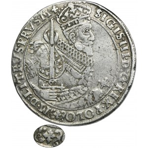Žigmund III Vaza, Thaler Bydgoszcz 1629 - Zriedkavé, kríž pod poprsím