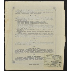 Vilniuská zemská banka, 4,5% hypoteční zástavní list, 10 zlotých 1926, série I