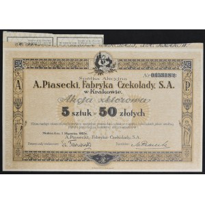 Chocolate Factory A. Piasecki S.A., 50 zloty 1925