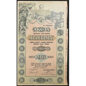 Trzebinia S.A. Fabryka Maszyn i Narzędzi Rolniczych Odlewnia Żelaza i Metali, 200 koron 1919
