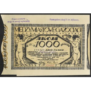 Międzymiastowe Gazociągi S.A., 1.000 mkp 1921