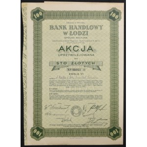 Bank Handlowy w Łodzi S.A., 100 1935 PLN - privilegovaná, emisia VI