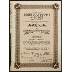 Bank Handlowy w Łodzi S.A., 100 zloty 1935, Issue I-V