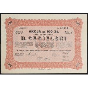H. Cegielski S.A., 100 zloty 1929