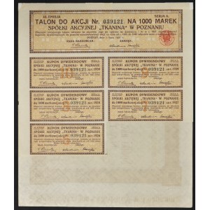 Tkanina S.A., 1.000 mkp, Emisja III, seria A