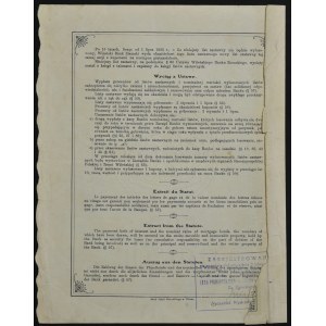 Vilniuská pozemková banka, 4,5% hypotekárny záložný list, 500 zlotých 1926, séria I