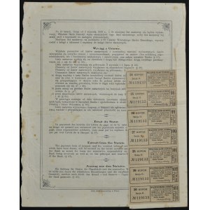 Wileński Bank Ziemski, 4,5% list zastawny, 100 zł 1929, seria II