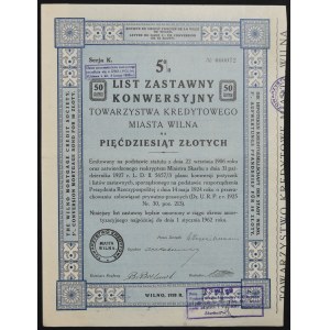 TKM Vilnius, 5% conversion mortgage bond, Series K, 50 zloty