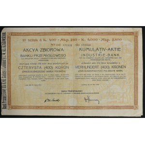 Bank Przemysłowy dla Królestwa Galicyi i Lodomeryi, 10 x 400 koron 1919