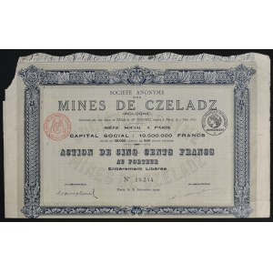 Mines de Czeladz, 500 franků 1920