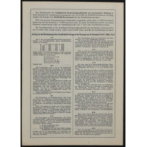Schaffgotsch Bergwerksgesellschaft, share 10,000 marks 1943