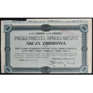 Poland Foresta S.A., 5 x 1,000 mkp 1922