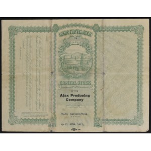 USA, akcje - Ajax Producing Company, 1921