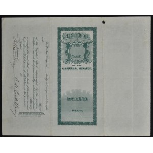 USA, akcje - The Matzka Corporation, 1936