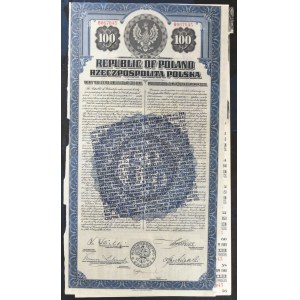 6% dolárová pôžička 1920, dlhopis 100 USD