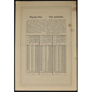 Karl Ludwig Galician Railway, 4% debt record of 300 zlotys
