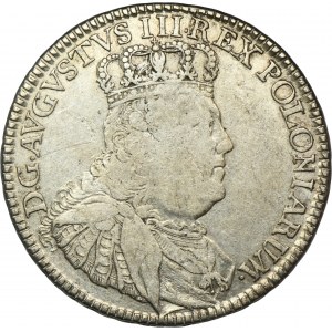 August III of Poland, 1/2 Banco Thaler Leipzig 1753 - VERY RARE