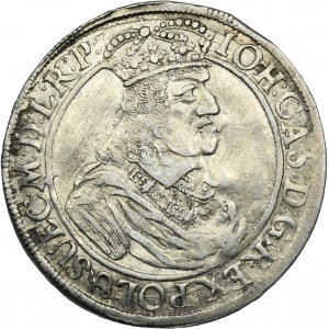 John II Casimir, 1/4 Thaler Danzig 1662 DL - RARE