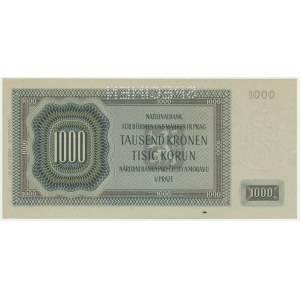 Bohemia & Moravia, 1.000 Korun 1942 - II issue - SPECIMEN -