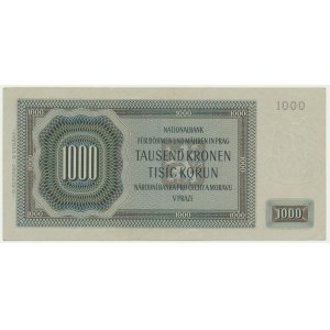 Bohemia & Moravia, 1.000 Korun 1942 - II issue