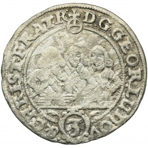 Sliezsko, vojvodstvo Legnicko-Brzesko-Wołowskie, Jerzy III Brzeski, Ludwik IV Legnicki a Chrystian Wołowski, 3 Krajcary Brzeg 1656