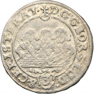 Silesia, Duchy of Liegnitz-Brieg-Wohlau, Georg III, Ludwig IV, Christian, 3 Kreuzer Brieg 1657 EW