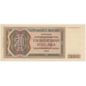 Čechy a Morava, 500 korun 1942 - 2. emise - MODEL -.