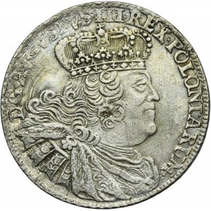 Augustus III of Poland, 18 Groschen Leipzig 1755 EC