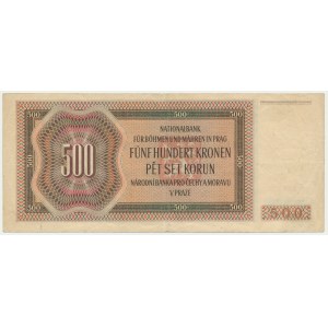 Bohemia & Moravia, 500 Korun 1942 - I issue