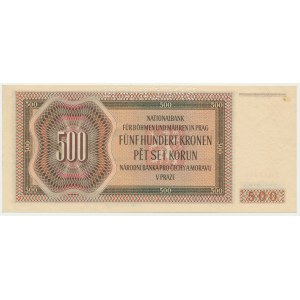 Čechy a Morava, 500 korun 1942 - 1. vydání - MODEL -.