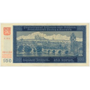 Bohemia & Moravia, 100 Korun 1940 - II issue