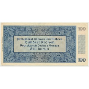 Bohemia & Moravia, 100 Korun 1940 - II issue