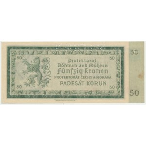 Bohemia & Moravia, 50 Korun 1940 - SPECIMEN -