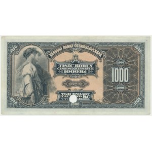 Československo, 1 000 korún 1932 - MODEL -.