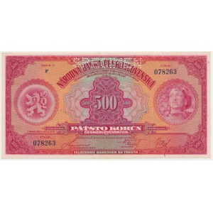 Československo, 500 korún 1929 - MODEL -.