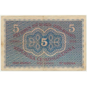 Czechoslovakia, 5 Korun 1919