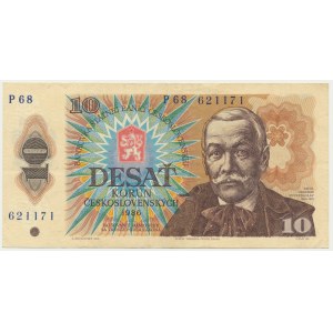 Československo, 10 korún 1986