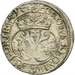Žigmund III Vasa, Olkusz penny 1593 - VELMI ZRADKÉ