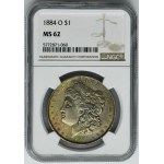 USA, 1 Dollar New Orlean 1884 O - Morgan - NGC MS62