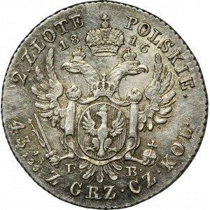 Polish Kingdom, 2 zlote Warsaw 1816 IB