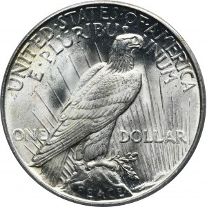 USA, 1 dolar Philadelphia 1922 - Mír - PCGS MS64