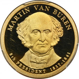 USA, 1 dolár San Francisco 2008 S - Martin van Buren - PCGS PR69 DCAM