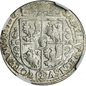 Sigismund III Vasa, 1/4 Thaler Bromberg 1622 - NGC MS61 - RARE, D M LI