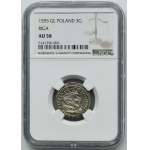 Sigismund III Vasa, 3 Groschen Riga 1595 - LI - NGC AU58