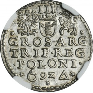 Žigmund III Vasa, Troják Malbork 1592 - NGC AU58