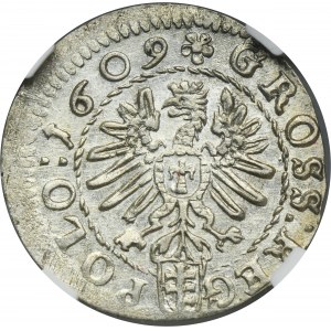 Zikmund III Vasa, Krakov 1609 - Pilawa - NGC MS62