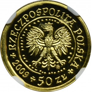 50 złotych 2009 Orzeł Bielik - NGC MS70