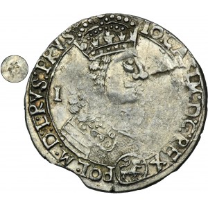 John II Casimir, 1/4 Thaler Lviv 1656 - RARE, ex. Potocki
